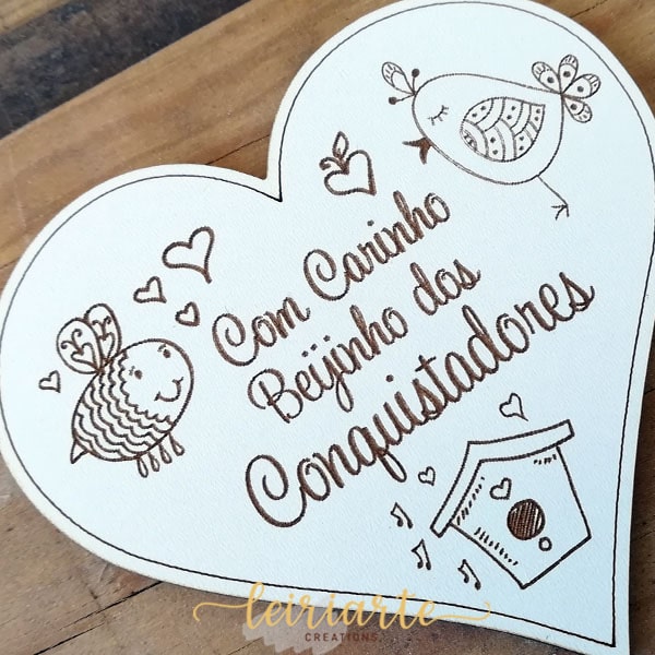 Íman Personalizado Formato Coração