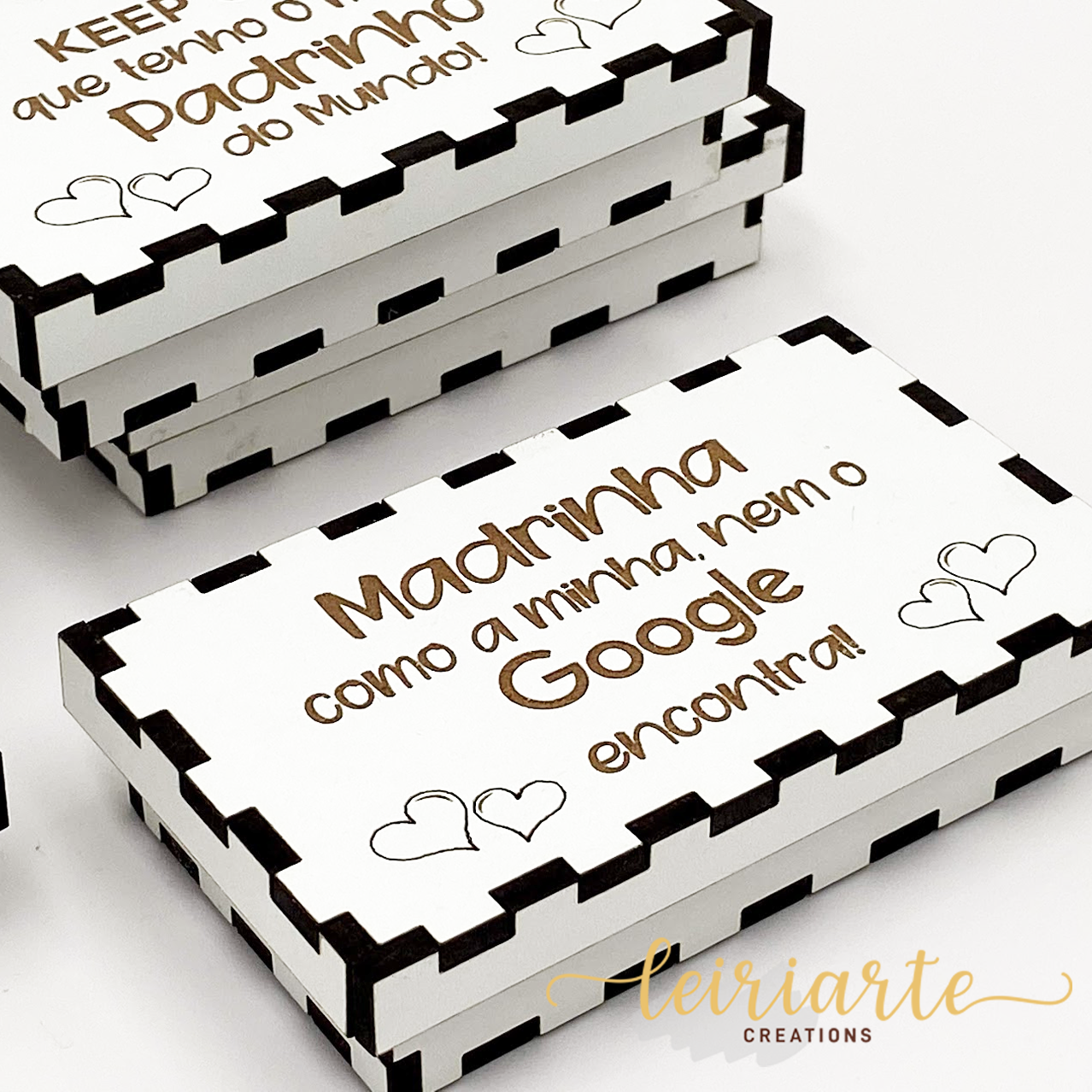 Mini Caixa Personalizada em Branco com gravação 2 Mini Caixa Personalizada em Branco com gravação - Image 2