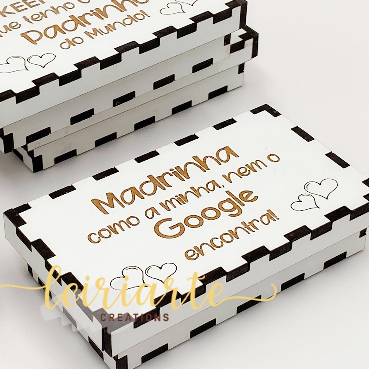 Mini Caixa Personalizada em Branco com gravação 3 Mini Caixa Personalizada em Branco com gravação - Image 3