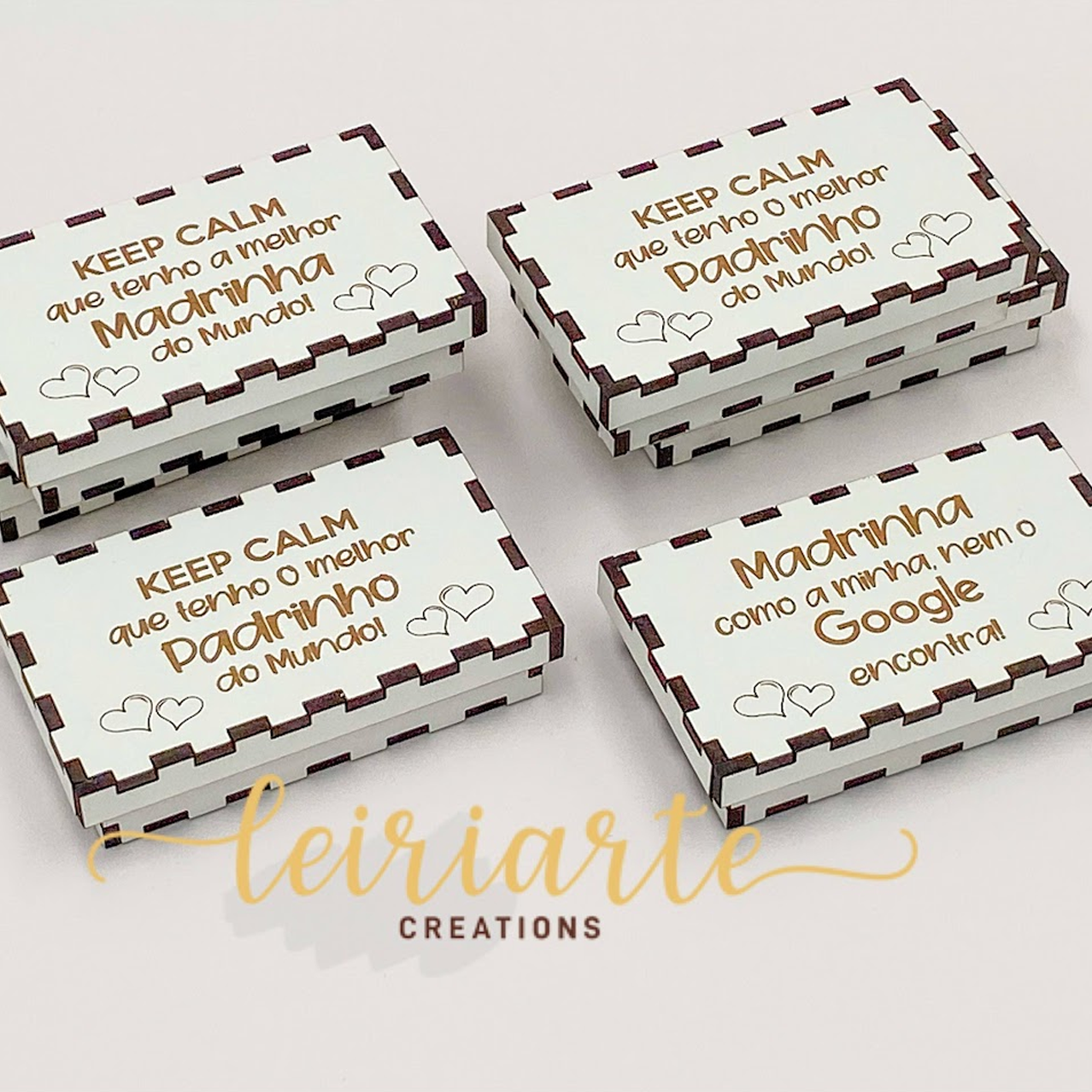 Mini Caixa Personalizada em Branco com gravação 1 Mini Caixa Personalizada em Branco com gravação