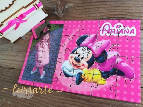 Puzzle "Minnie" com Foto - Mod. 3