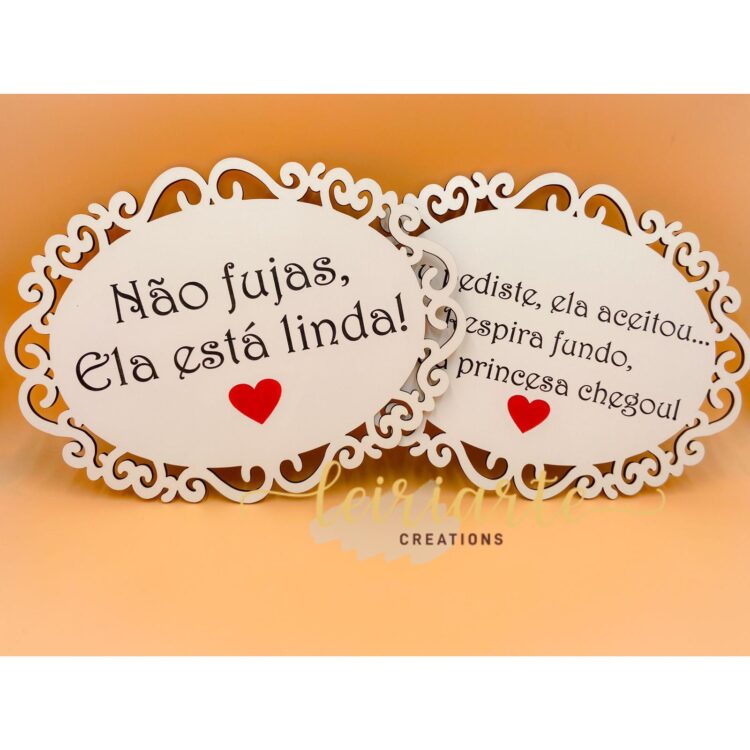Placas Personalizadas com Gravação Pintada