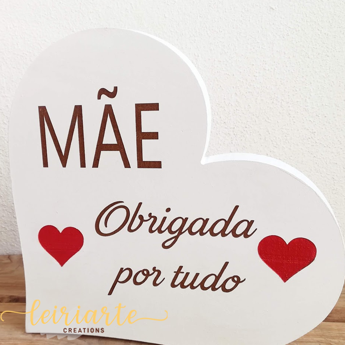 Coração Personalizado Com Dedicatória