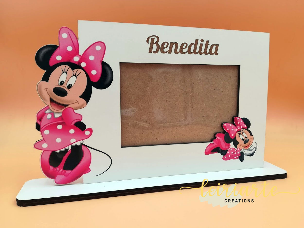 Moldura Colorida da "Minnie Cor de Rosa"