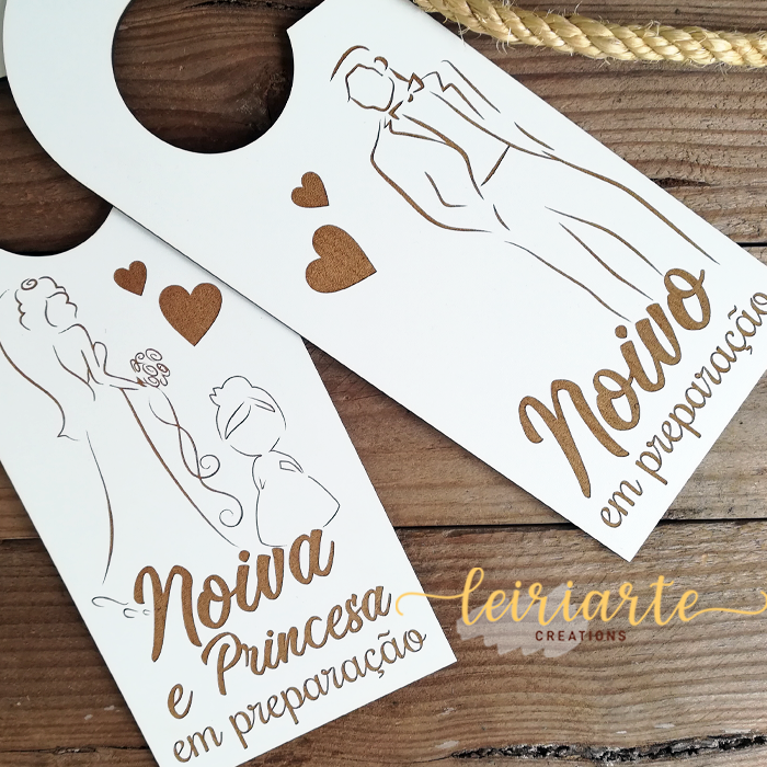 Placas Personalizadas para Porta - Noivos