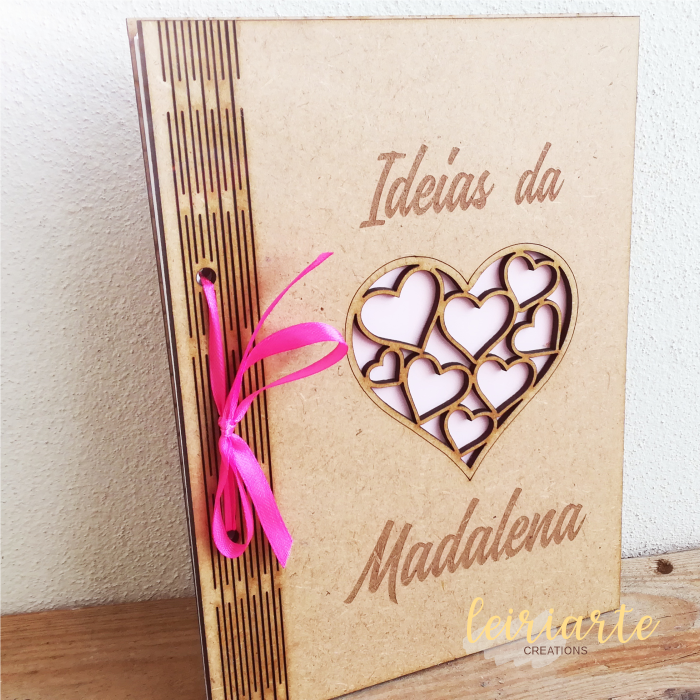 Caderno "Coração" Personalizado