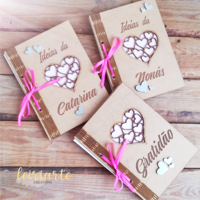 Caderno "Coração" Personalizado 3 Caderno "Coração" Personalizado - Image 3