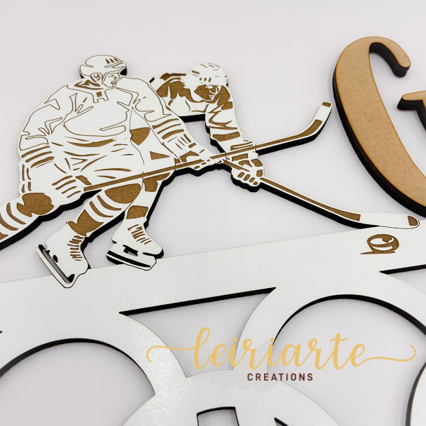 Porta Medalhas Personalizado - Hóquei 3 Porta Medalhas Personalizado - Hóquei - Image 3
