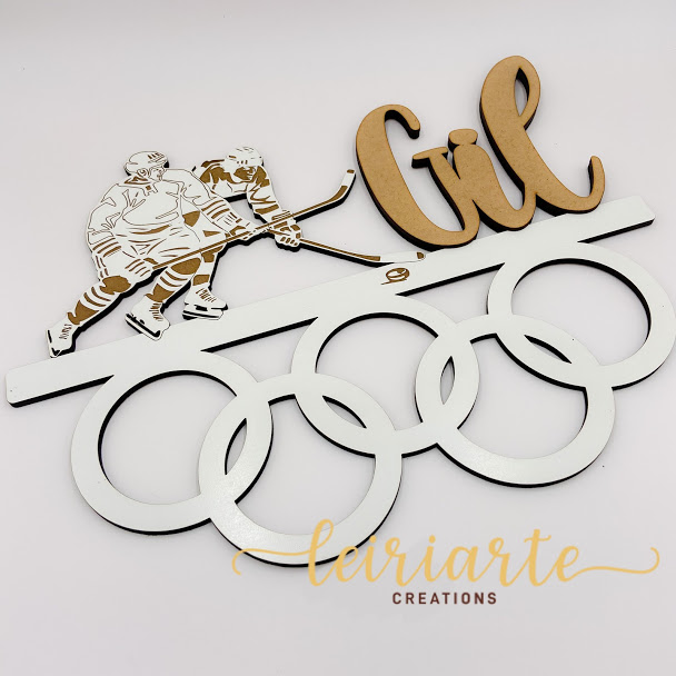 Porta Medalhas Personalizado - Hóquei