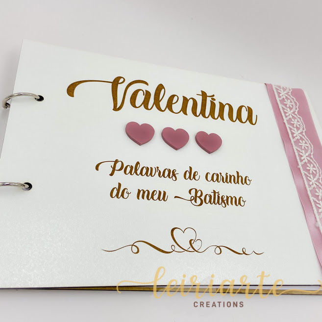 Livro Honra Personalizado “Corações” – Mod. 2