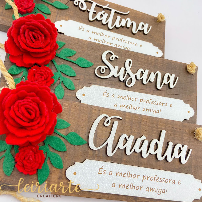 Placa Rústica Personalizada com Flores 9 Placa Rústica Personalizada com Flores - Image 9