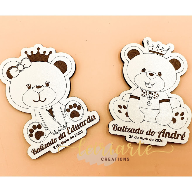 Íman Personalizado Ursinhos com Coroa