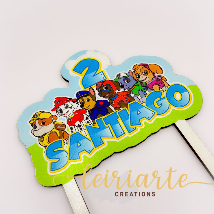 Topo de Bolo Personalizado "Patrulha Pata" 3 Topo de Bolo Personalizado "Patrulha Pata" - Image 3