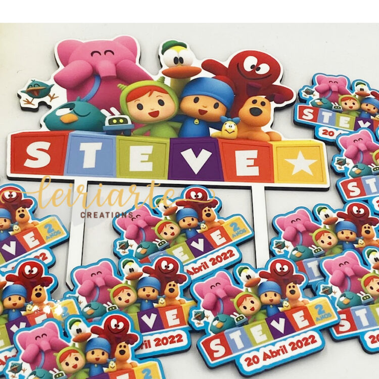 Topo de Bolo Personalizado "POCOYO"
