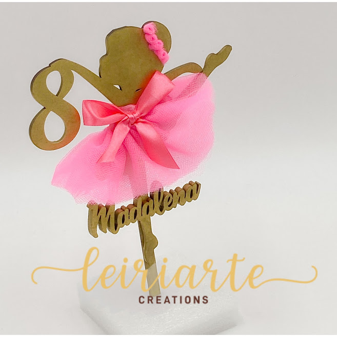 Topo de Bolo Personalizado "Bailarina" 3 Topo de Bolo Personalizado "Bailarina" - Image 3