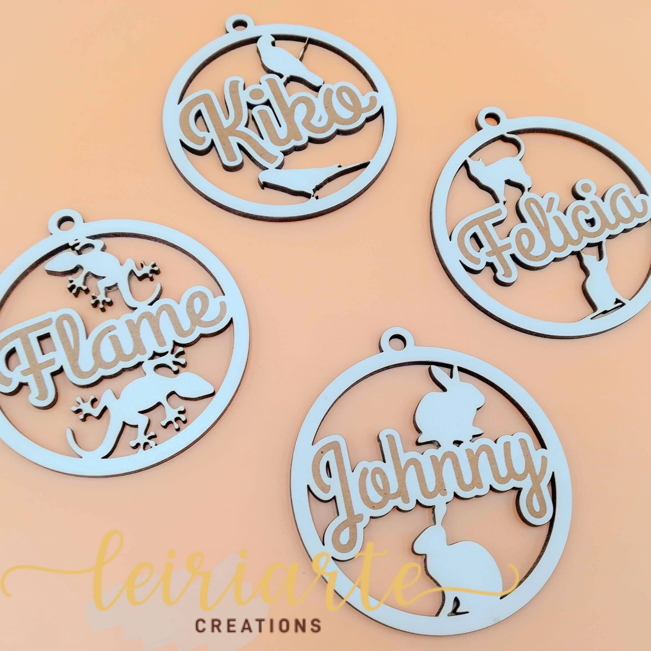 Bolas de Natal Personalizadas - 10 cm - ANIMAIS 4 Bolas de Natal Personalizadas - 10 cm - ANIMAIS - Image 4
