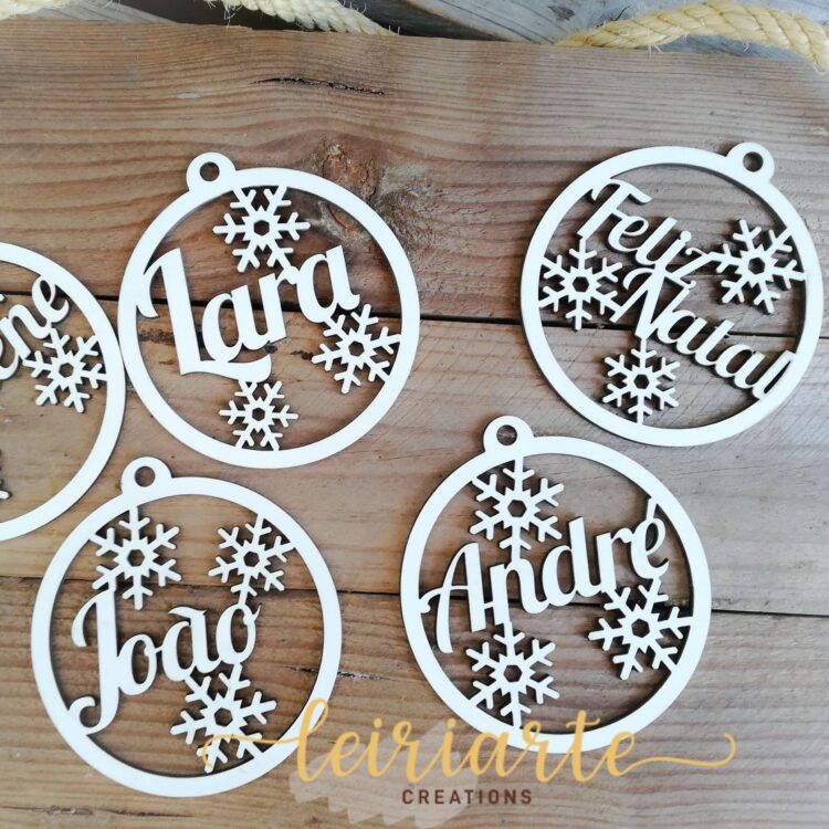 Bolas de Natal Personalizadas - 8 cm - MOD 3