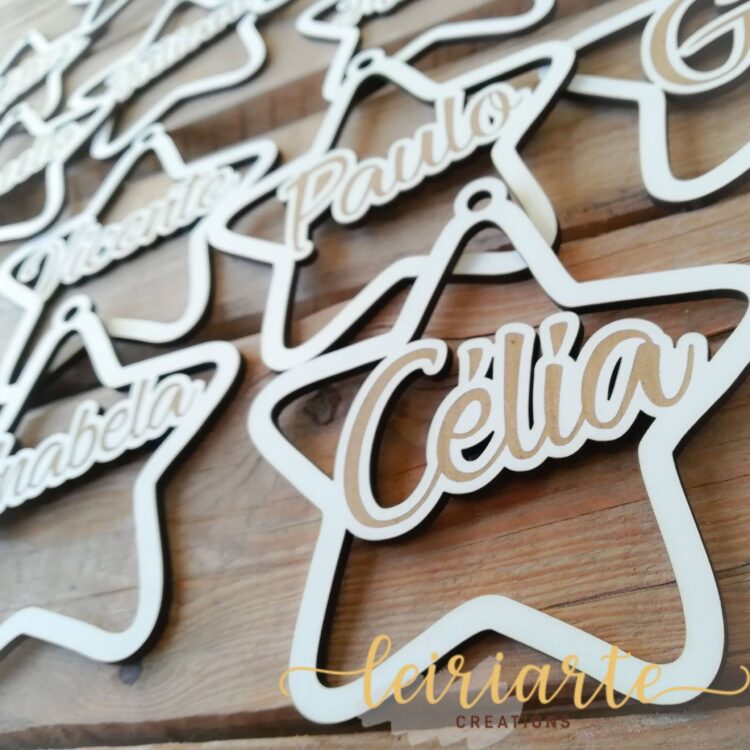 Estrelas de Natal Personalizadas com Nome
