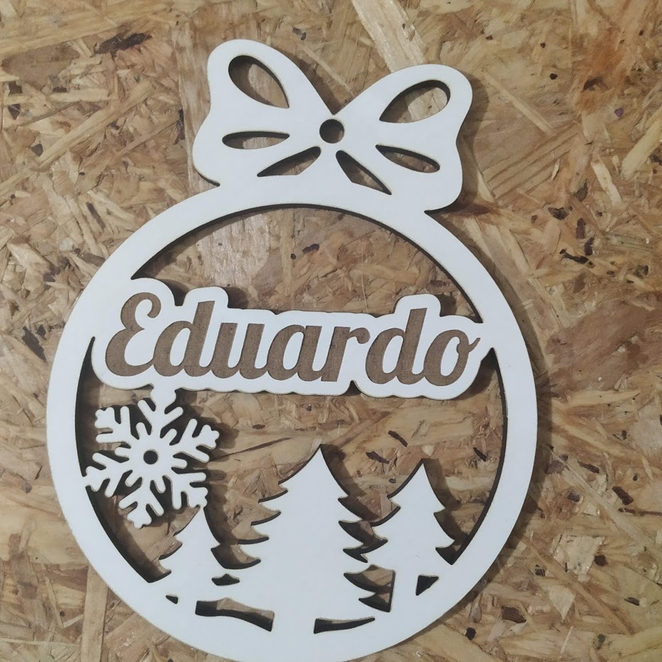 Bolas de Natal Com Laço Personalizadas - 8 cm - MOD 2 2 Bolas de Natal Com Laço Personalizadas - 8 cm - MOD 2 - Image 2