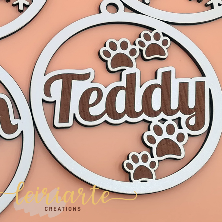 Bolas de Natal Personalizadas - 10 cm - ANIMAIS