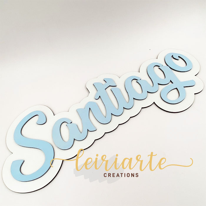 Placa de Nome Personalizado para Parede
