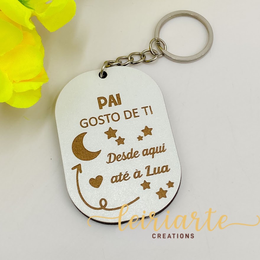 Porta-Chaves Personalizado "PAI" 2 Porta-Chaves Personalizado "PAI" - Image 2