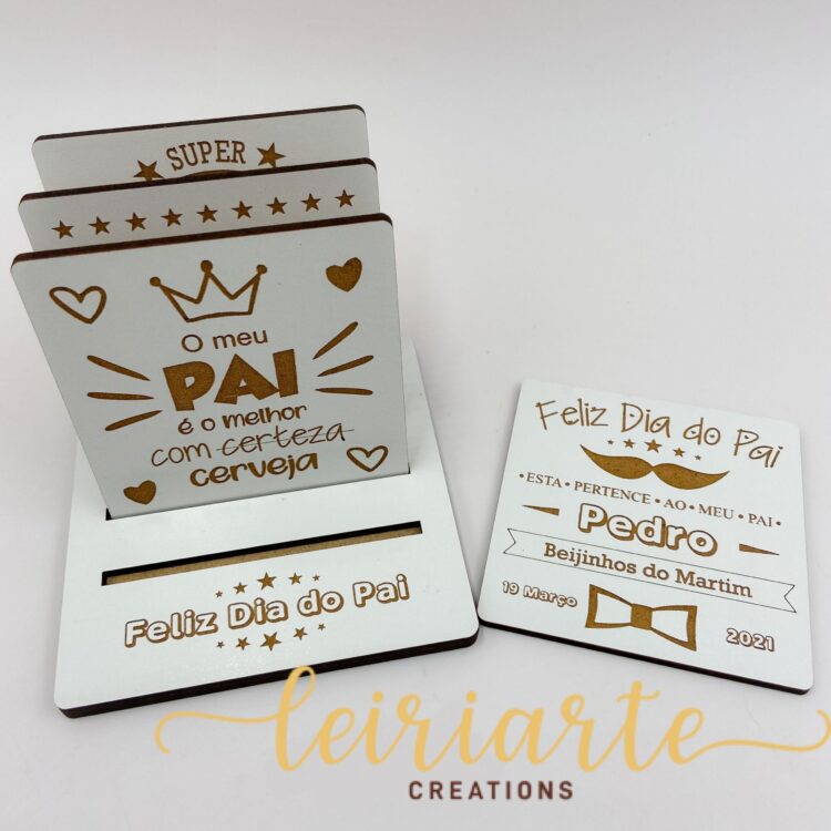 Bases para Copos Personalizadas – DIA DO PAI