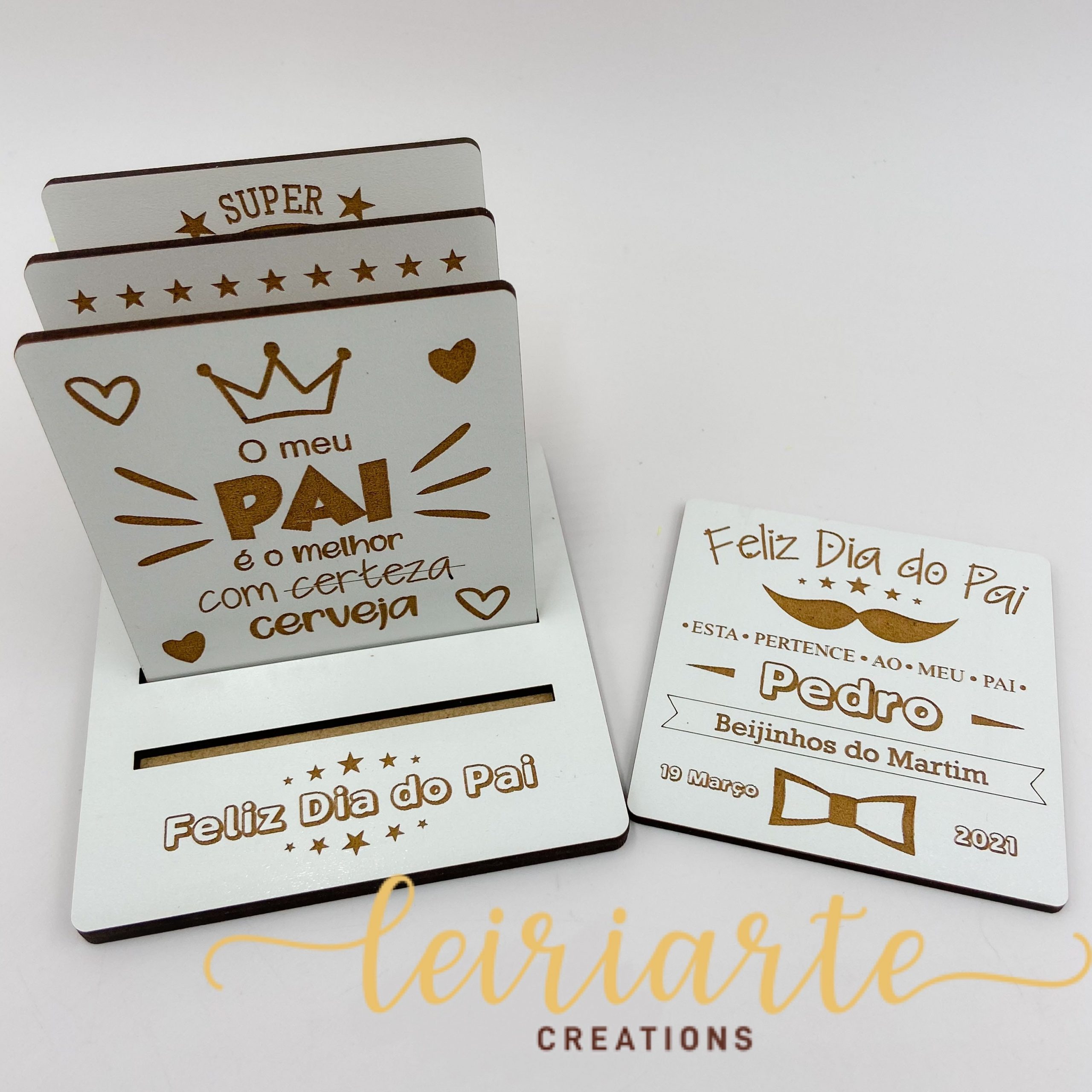 Bases para Copos Personalizadas – DIA DO PAI 1 Bases para Copos Personalizadas – DIA DO PAI