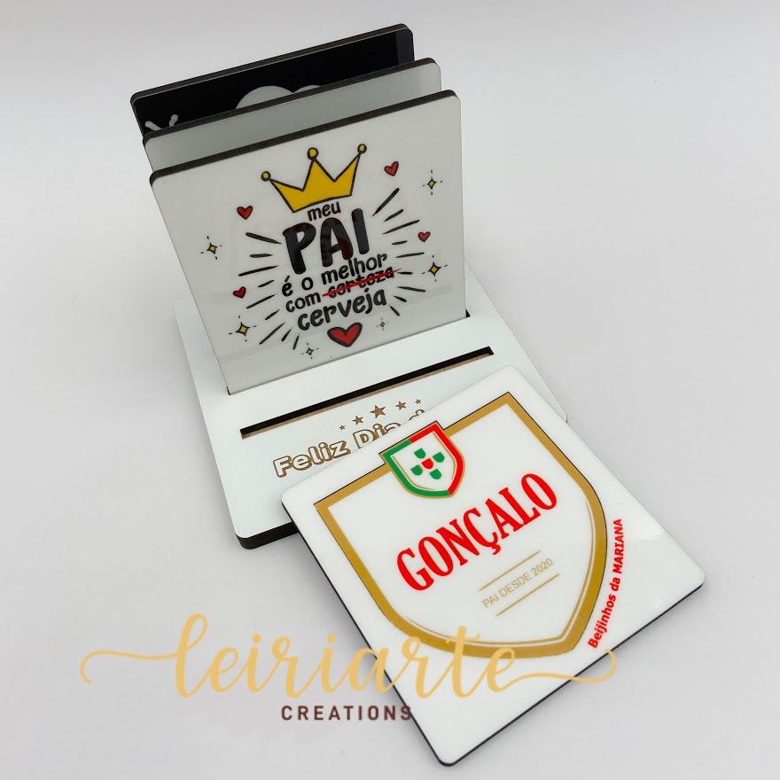 Bases para Copos Personalizadas e Coloridas - DIA DO PAI 5 Bases para Copos Personalizadas e Coloridas - DIA DO PAI - Image 5