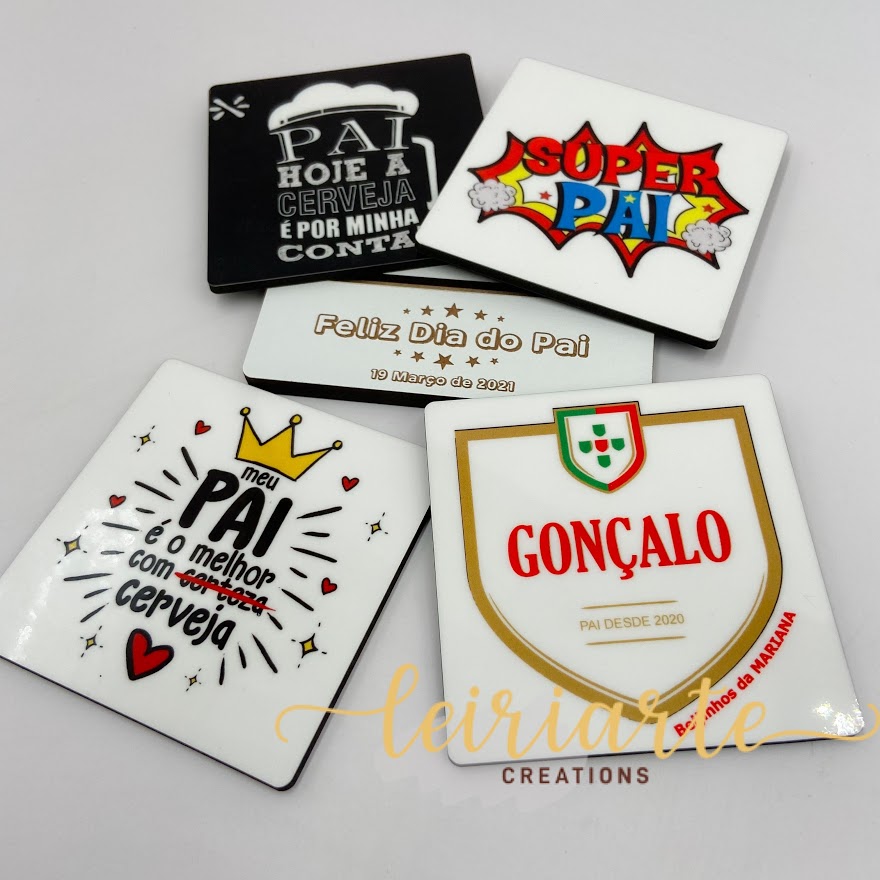 Bases para Copos Personalizadas e Coloridas - DIA DO PAI 4 Bases para Copos Personalizadas e Coloridas - DIA DO PAI - Image 4