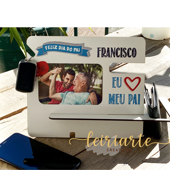 Conjunto de Suporte para Telemóvel e Acessórios - DIA DO PAI