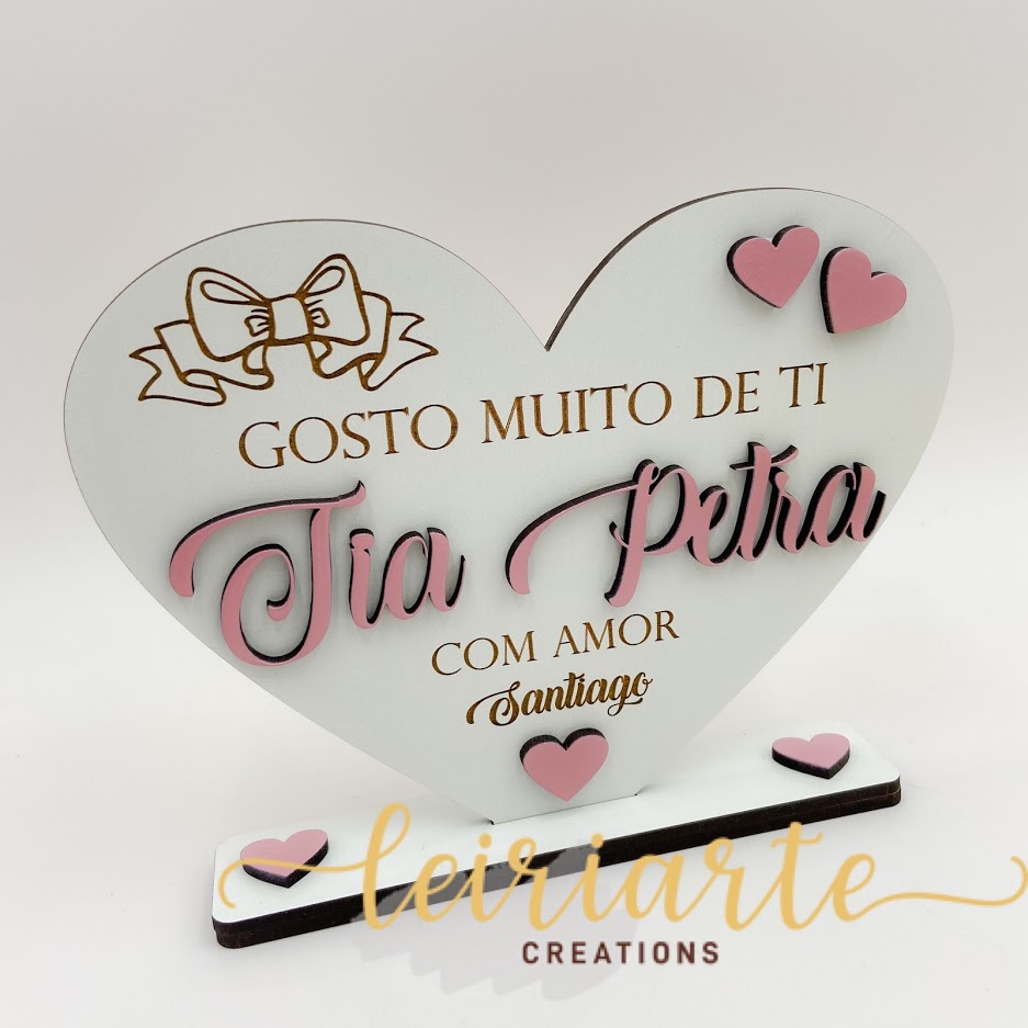 Troféu Coração Personalizado 2 Troféu Coração Personalizado - Image 2