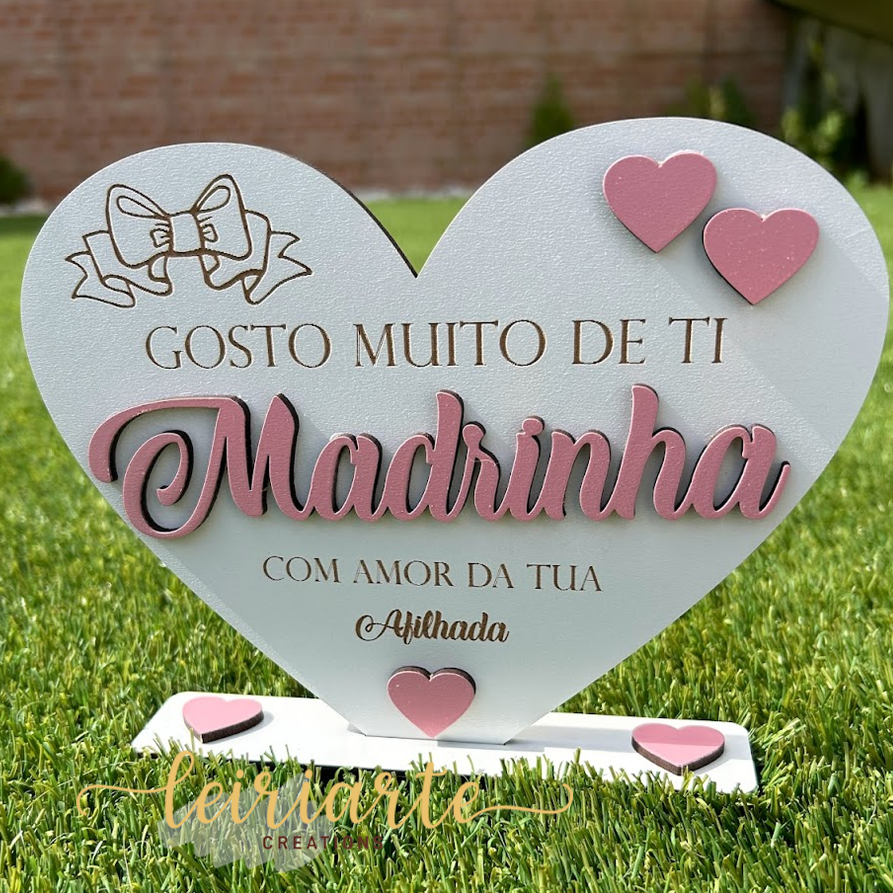 Troféu Coração Personalizado 3 Troféu Coração Personalizado - Image 3