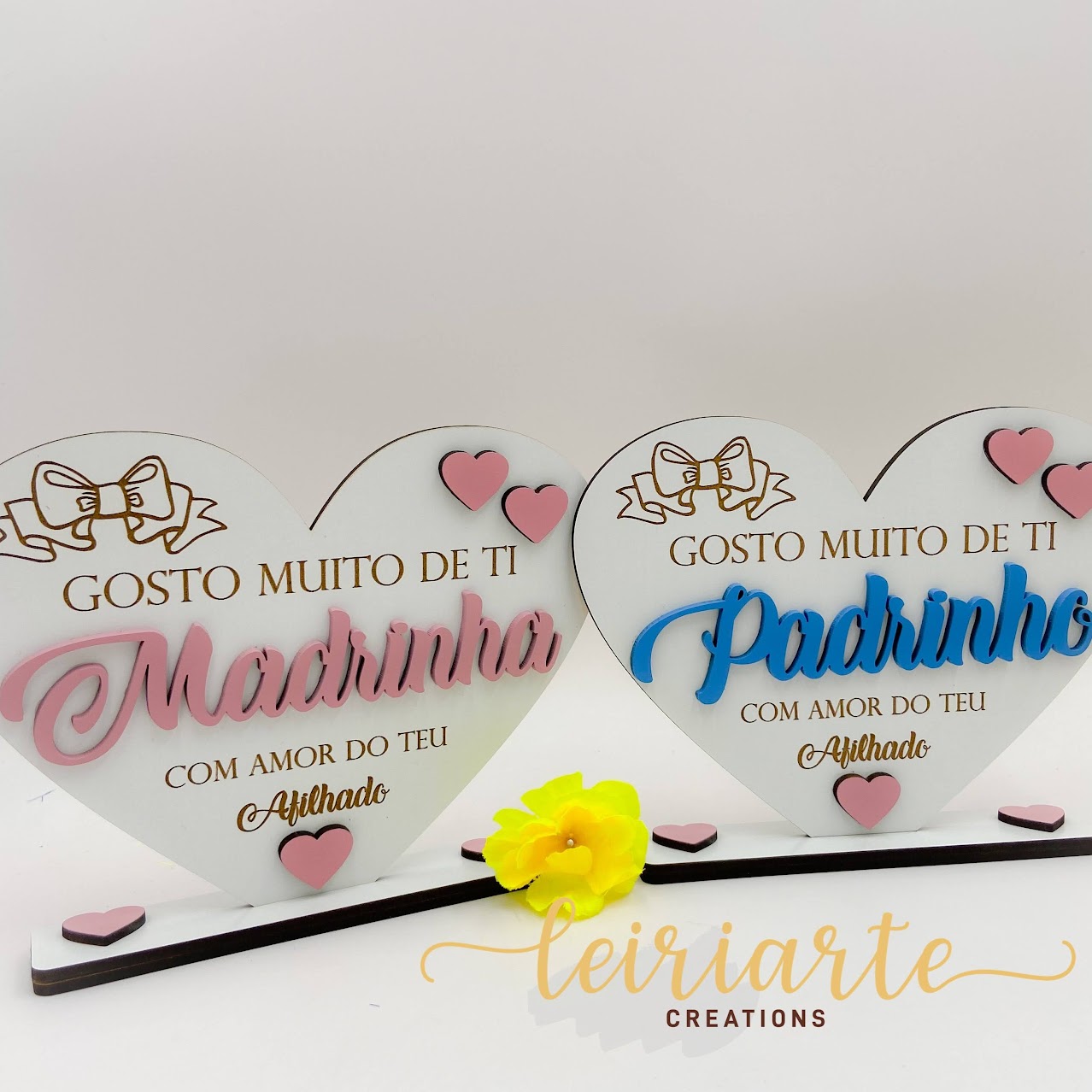Troféu Coração Personalizado 1 Troféu Coração Personalizado
