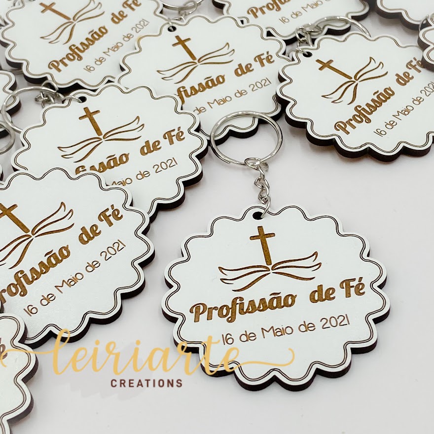 Porta Chaves Personalizado Profissão de Fé 1 Porta Chaves Personalizado "Profissão de Fé"