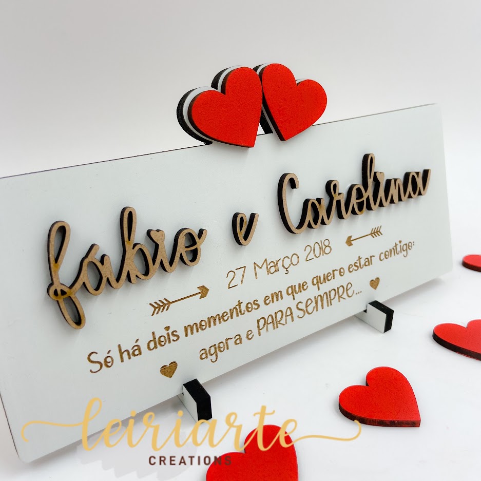 Placa Personalizada Namorados - Mod.1 2 Placa Personalizada Namorados - Mod.1 - Image 2