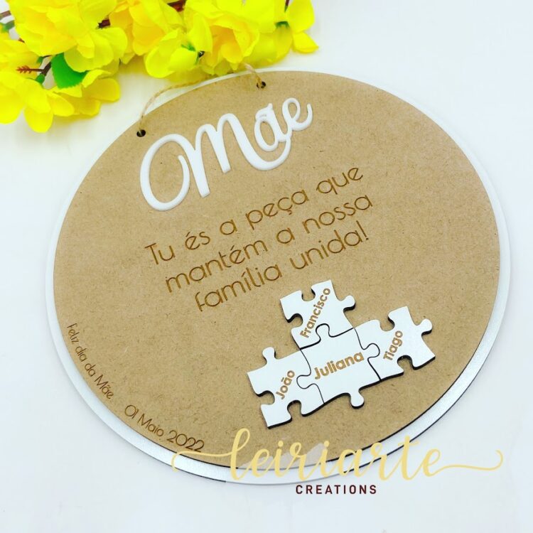 Placa redonda personalizada