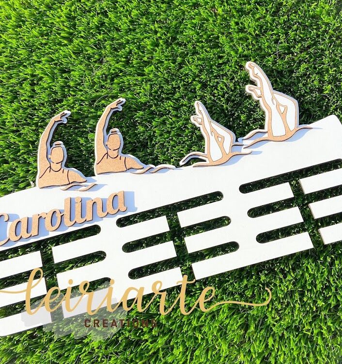 Porta Medalhas Personalizado - Natação Artística