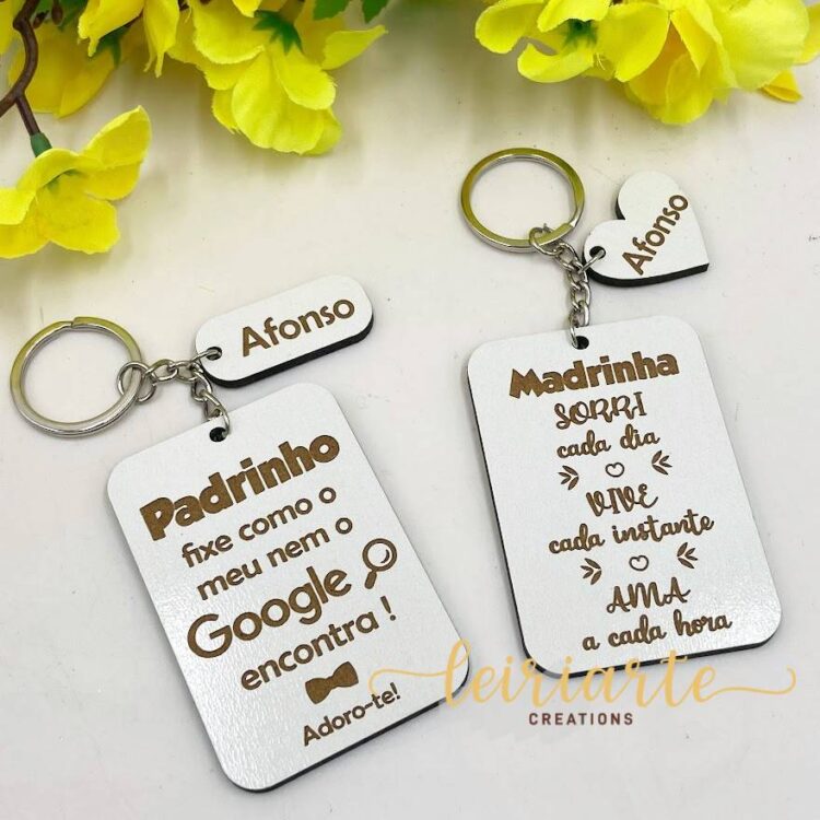 Porta-Chaves Personalizado com Pendente