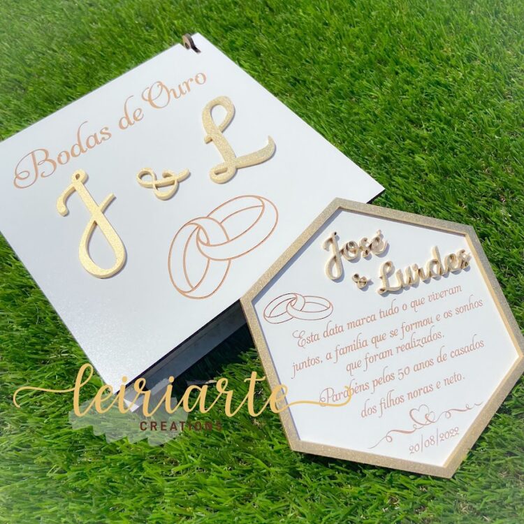 Caixa com Placa Comemorativa Personalizada