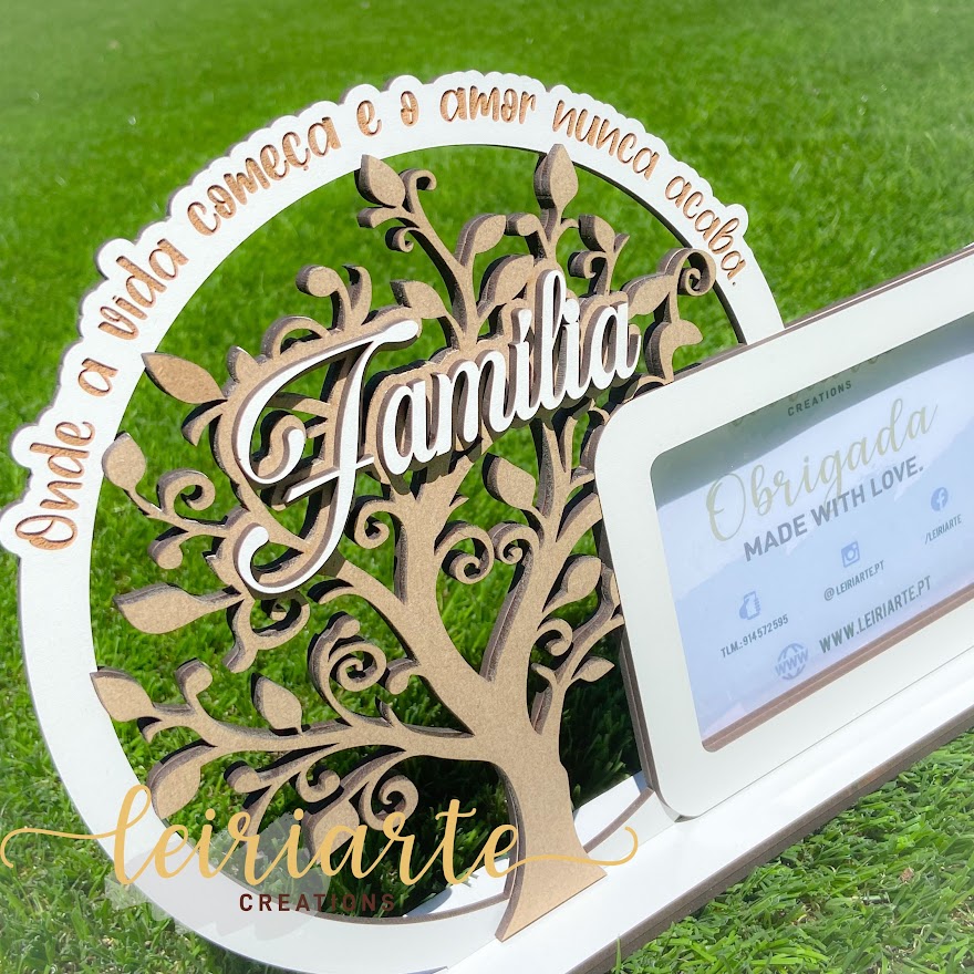 Moldura Personalizada "Família" com Árvore da Vida 2 Moldura Personalizada "Família" com Árvore da Vida - Image 2