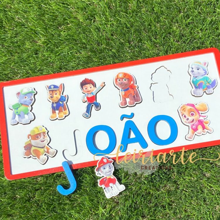Jogo Puzzle Temático e Personalizado com Nome