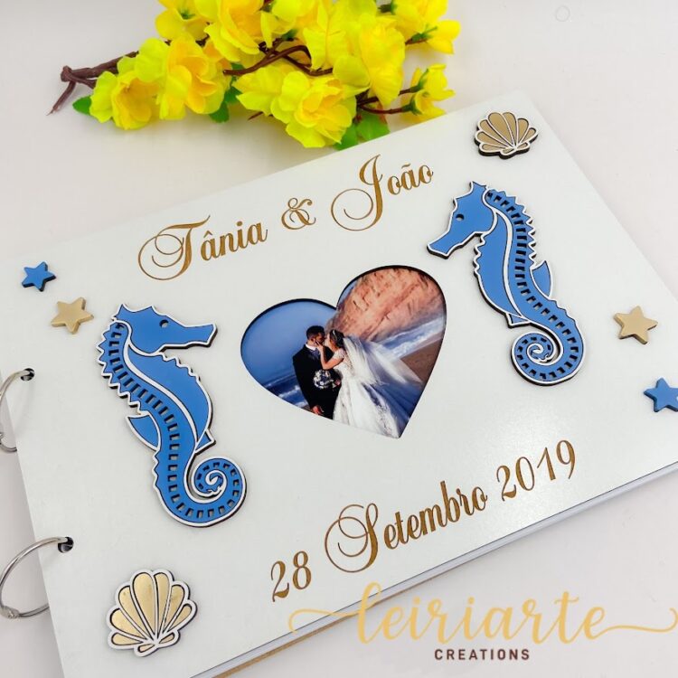Livro de Honra de Casamento - Mod. "Mar"