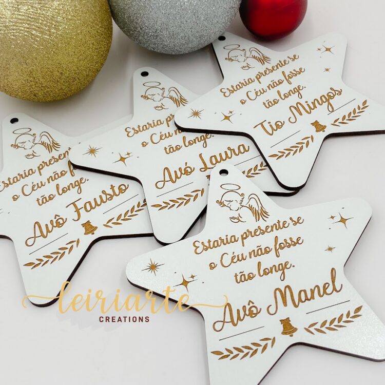 Estrelas de Natal Personalizadas com Gravação