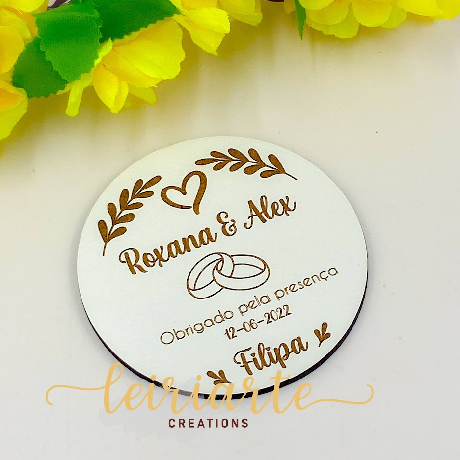 Bases de Copos Personalizadas para Casamento 2 Bases de Copos Personalizadas para Casamento - Image 2