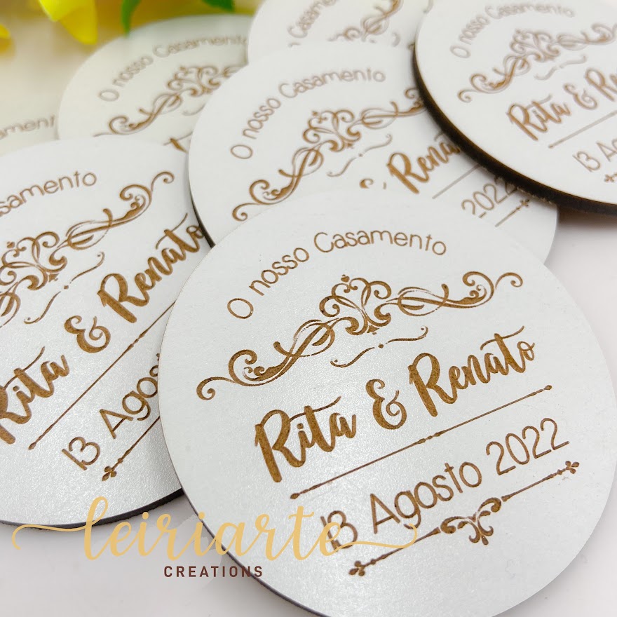 Bases de Copos Personalizadas para Casamento 5 Bases de Copos Personalizadas para Casamento - Image 5