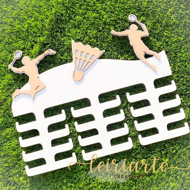 Porta Medalhas Personalizado - Badminton