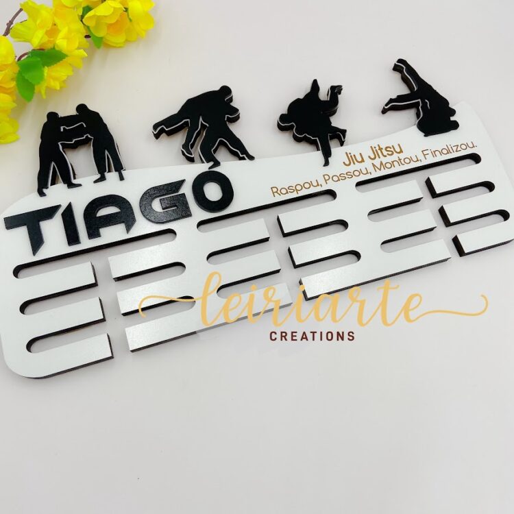 Porta Medalhas Personalizado - Jiujítsu