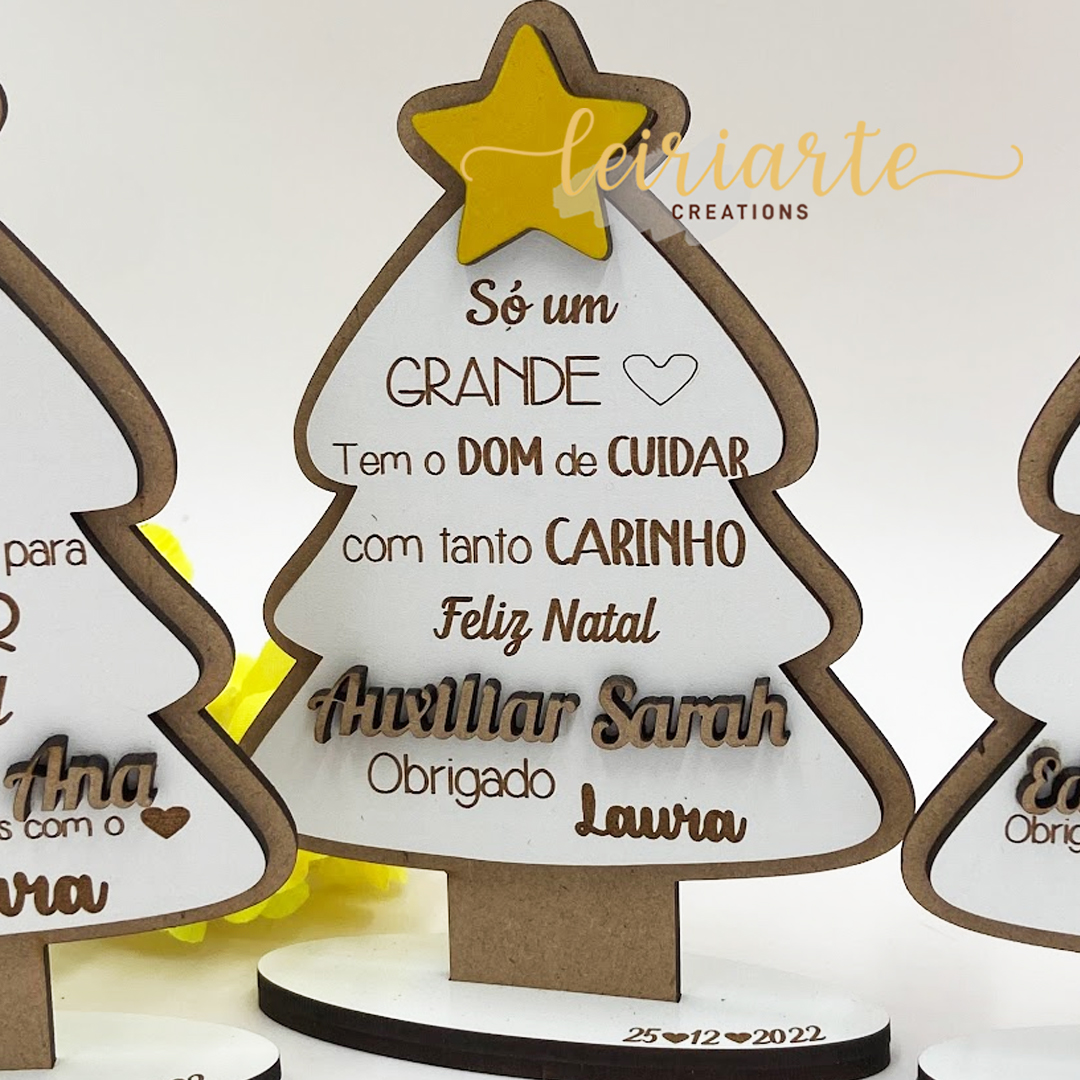Mini Árvore Natal Personalizada com Estrela 2 Mini Árvore Natal Personalizada com Estrela - Image 2