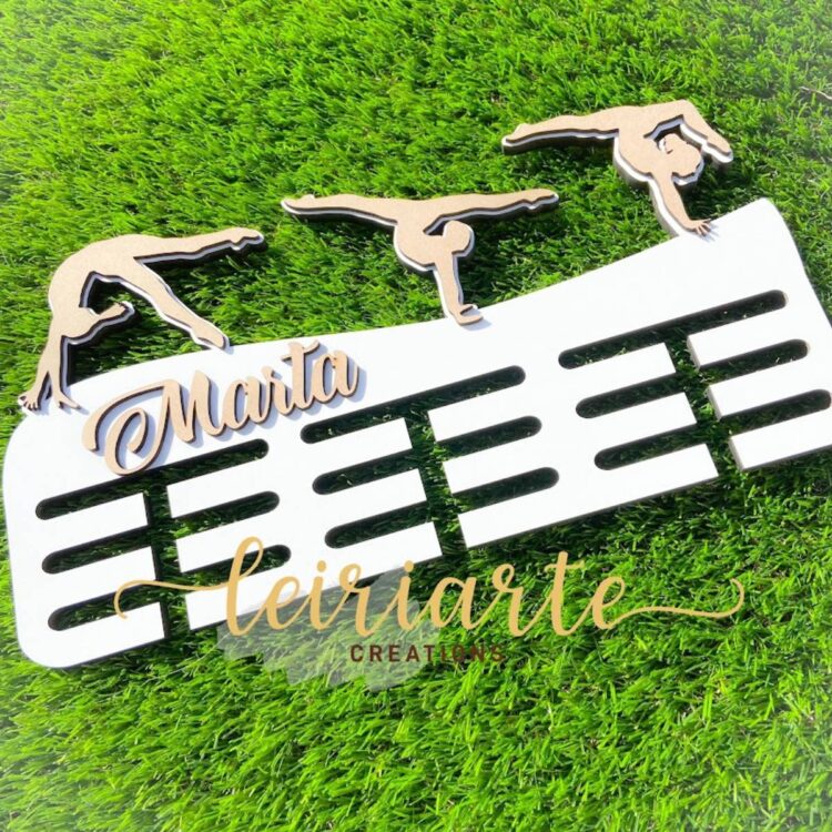 Porta Medalhas Personalizado - Ginástica Acrobática